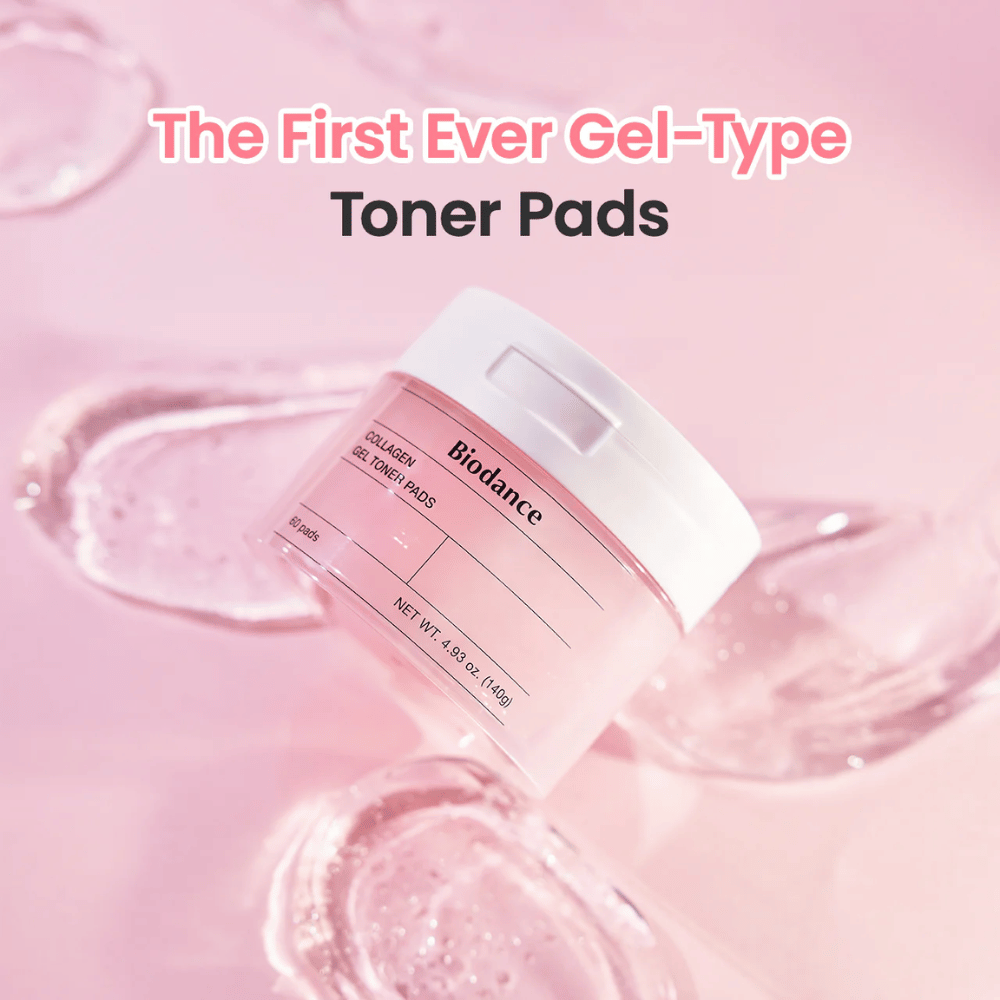 Biodance Collagen Gel Toner Pads är de första gelbaserade tonerpadsen som återfuktar och jämnar ut huden. Perfekt för en snabb och enkel hudvårdsrutin som ger glöd och förbättrar hudens struktur.